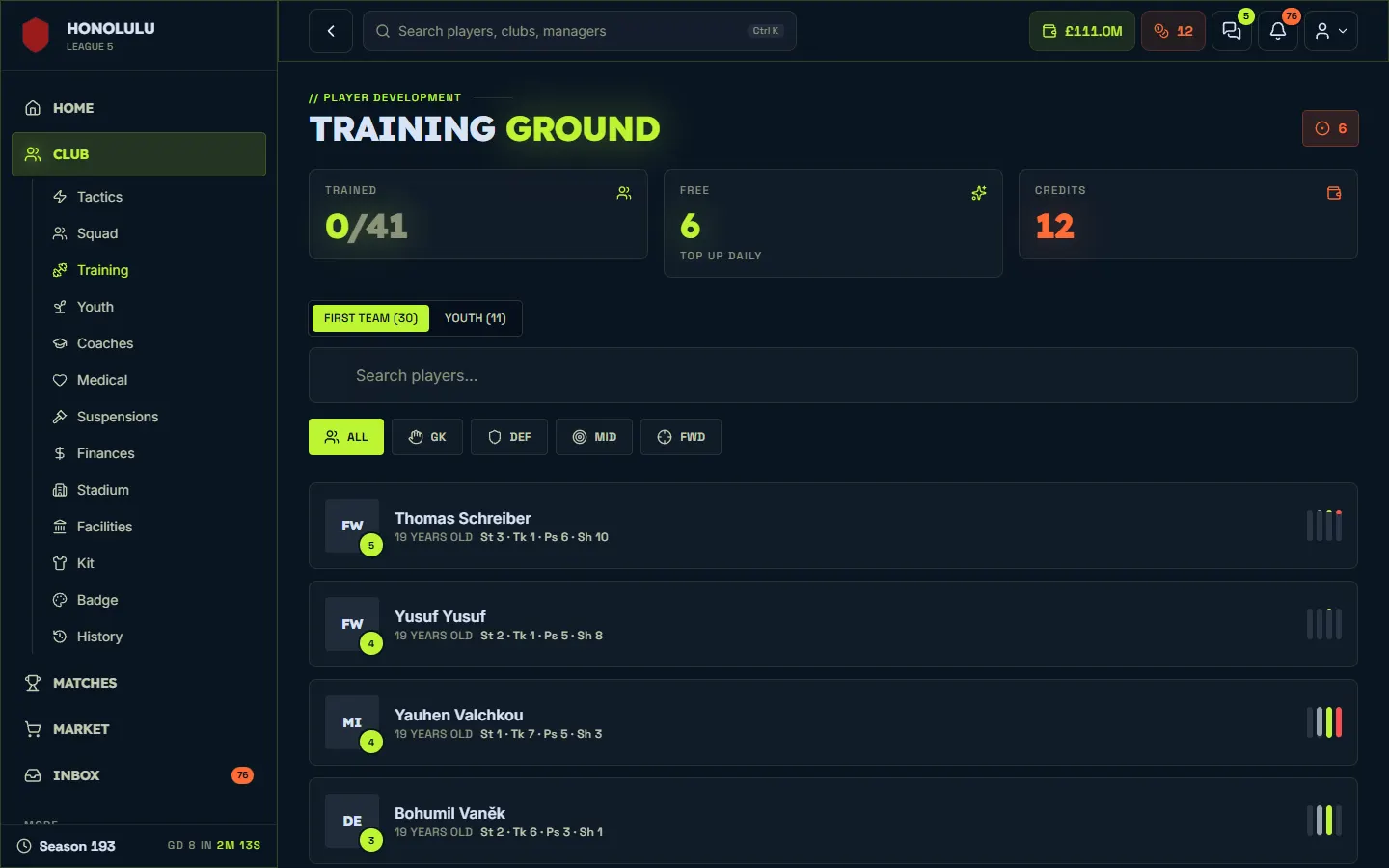 Training und Trainer: Manager11 am Desktop